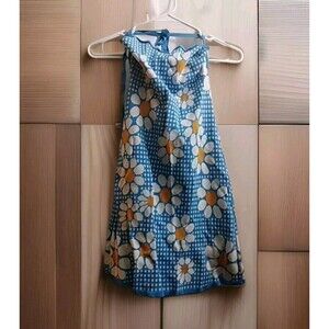 Zara Daisy Jacquard Knit Tie Back Mini Dress Size Small